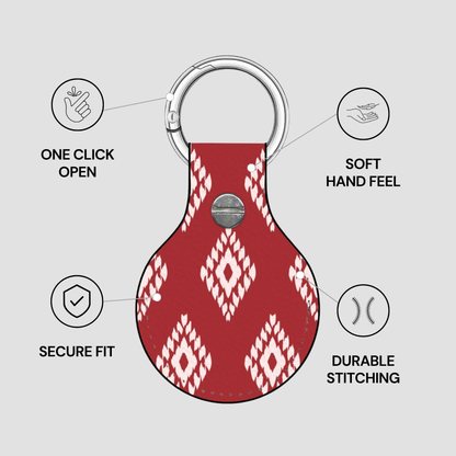 Ruby Ikat | Airtag Holder