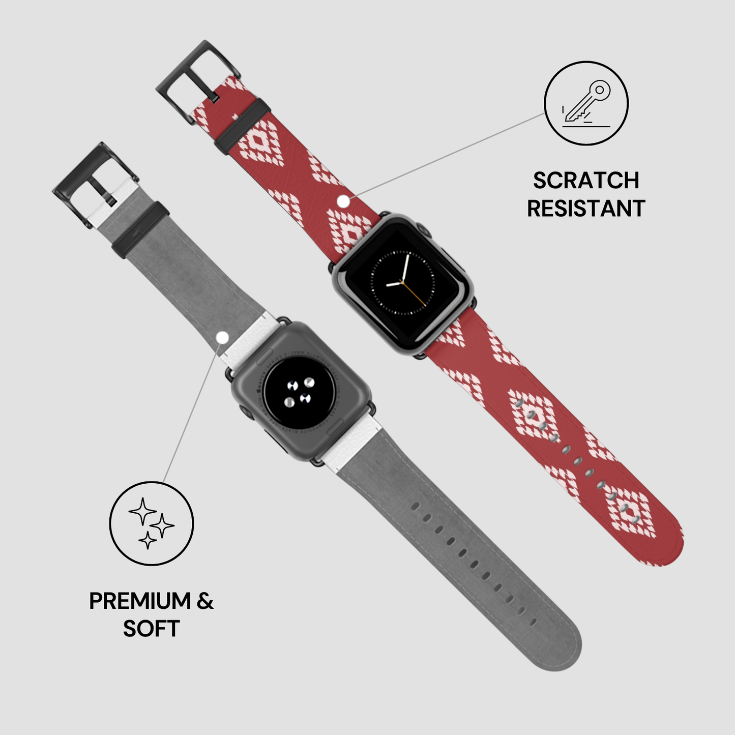 Ruby Ikat | Apple Watch Band