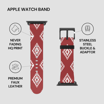 Ruby Ikat | Apple Watch Band