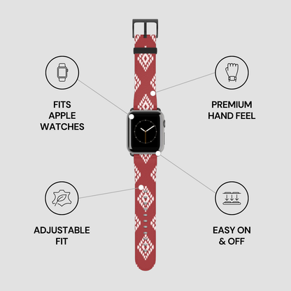 Ruby Ikat | Apple Watch Band