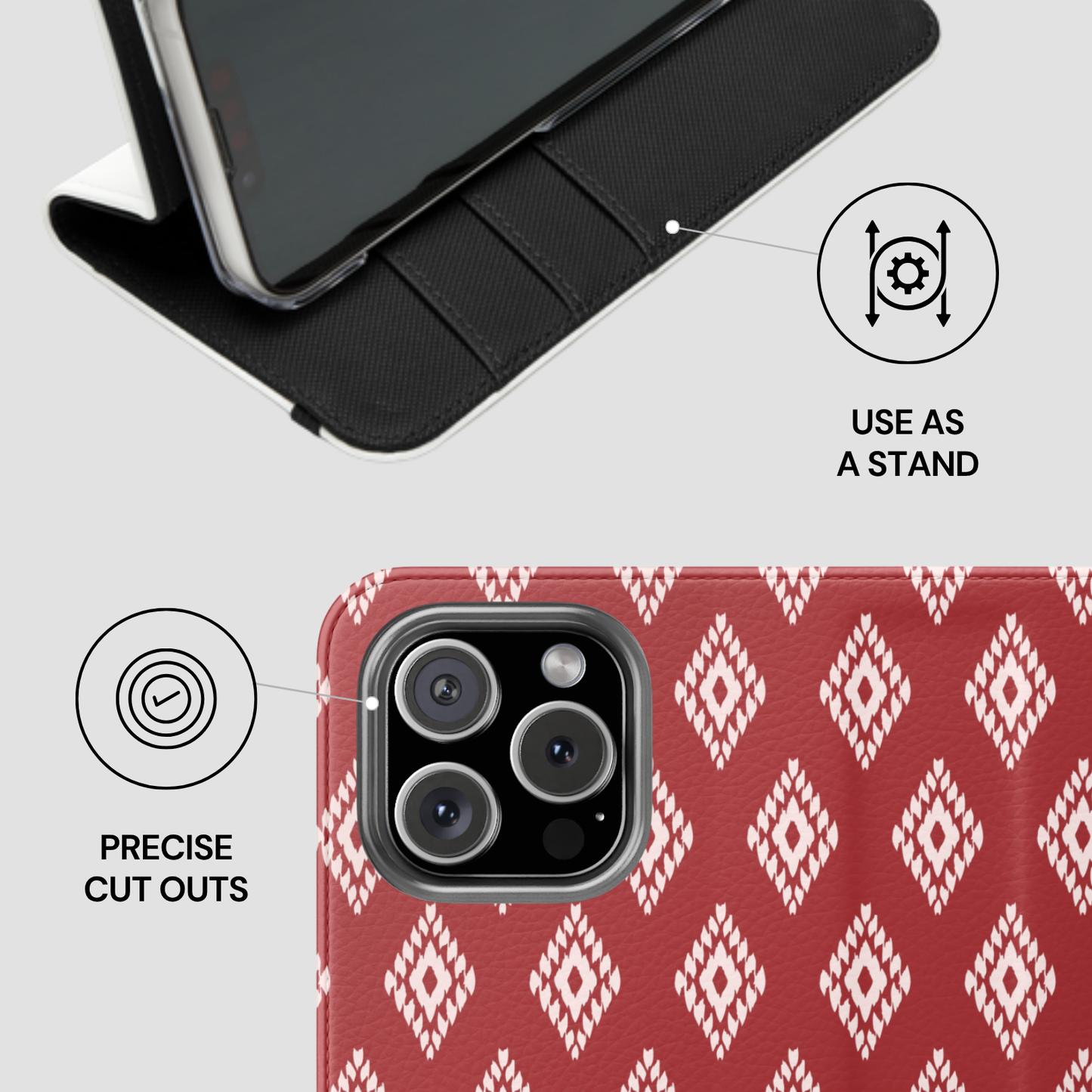 Ruby Ikat | Flip