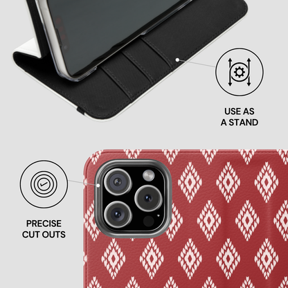 Ruby Ikat | Flip