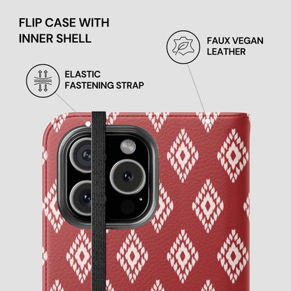 Ruby Ikat | Flip