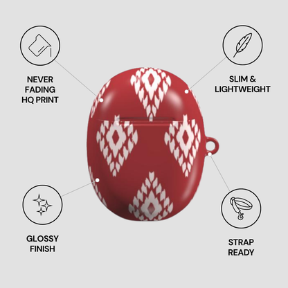 Ruby Ikat | Google Pixel Buds Case