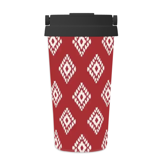 Ruby Ikat | Insulated Travel Mug