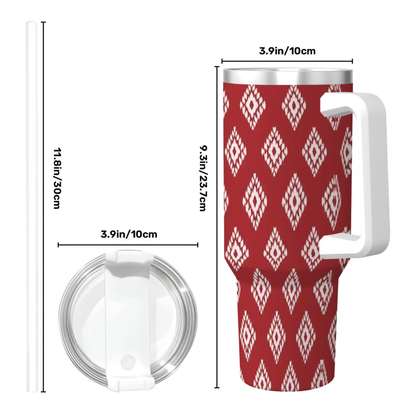 Ruby Ikat | Large Tumbler