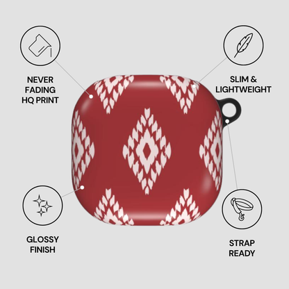 Ruby Ikat | Samsung Buds Case