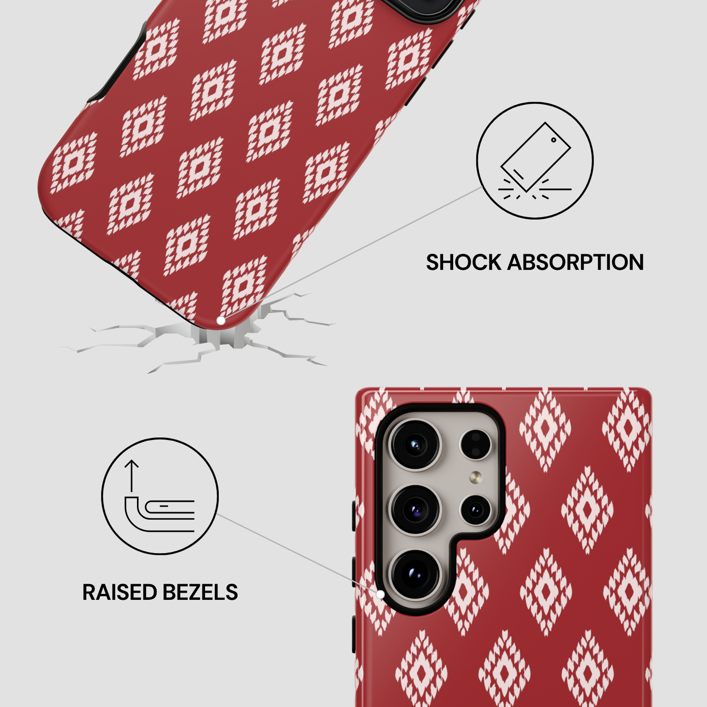 Ruby Ikat | Tough