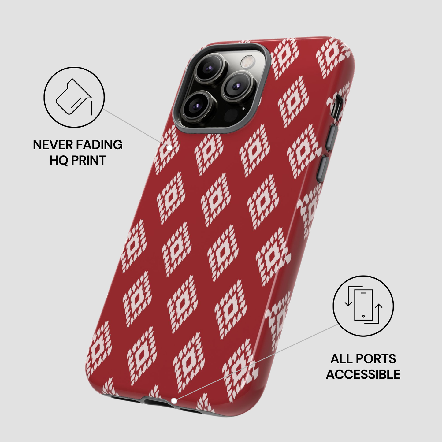 Ruby Ikat | Tough