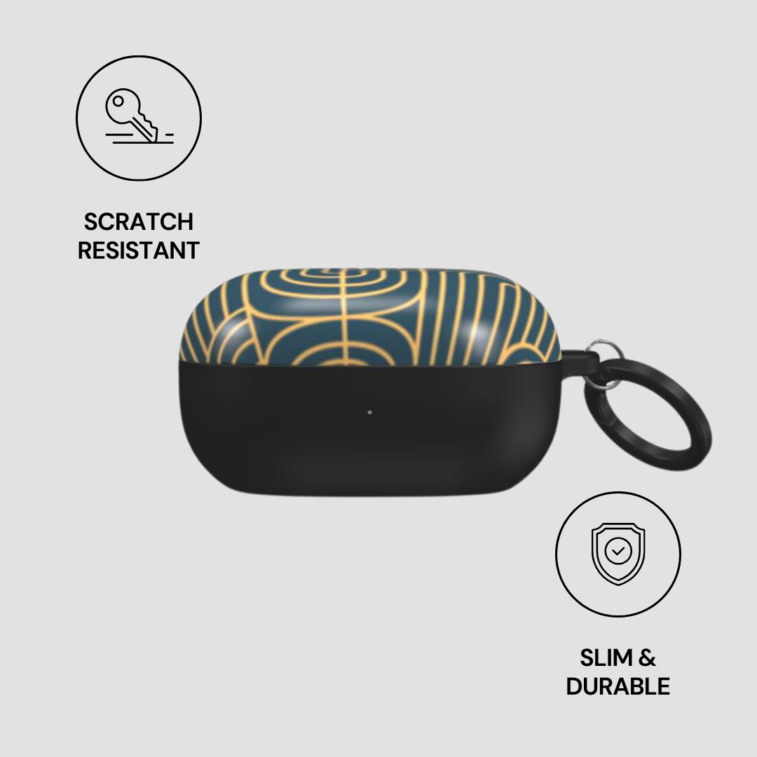 Gold on Teal | Samsung Buds Case