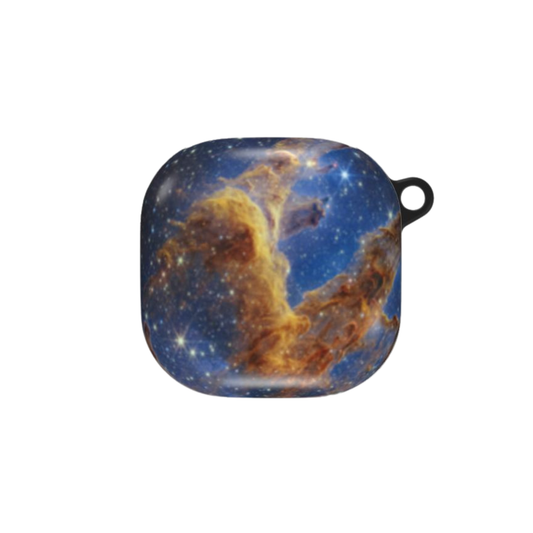 Space-themed product case with nebula design on a white background