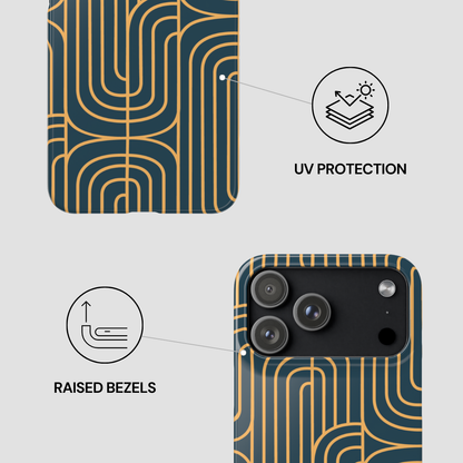 Gold On Teal | Snap