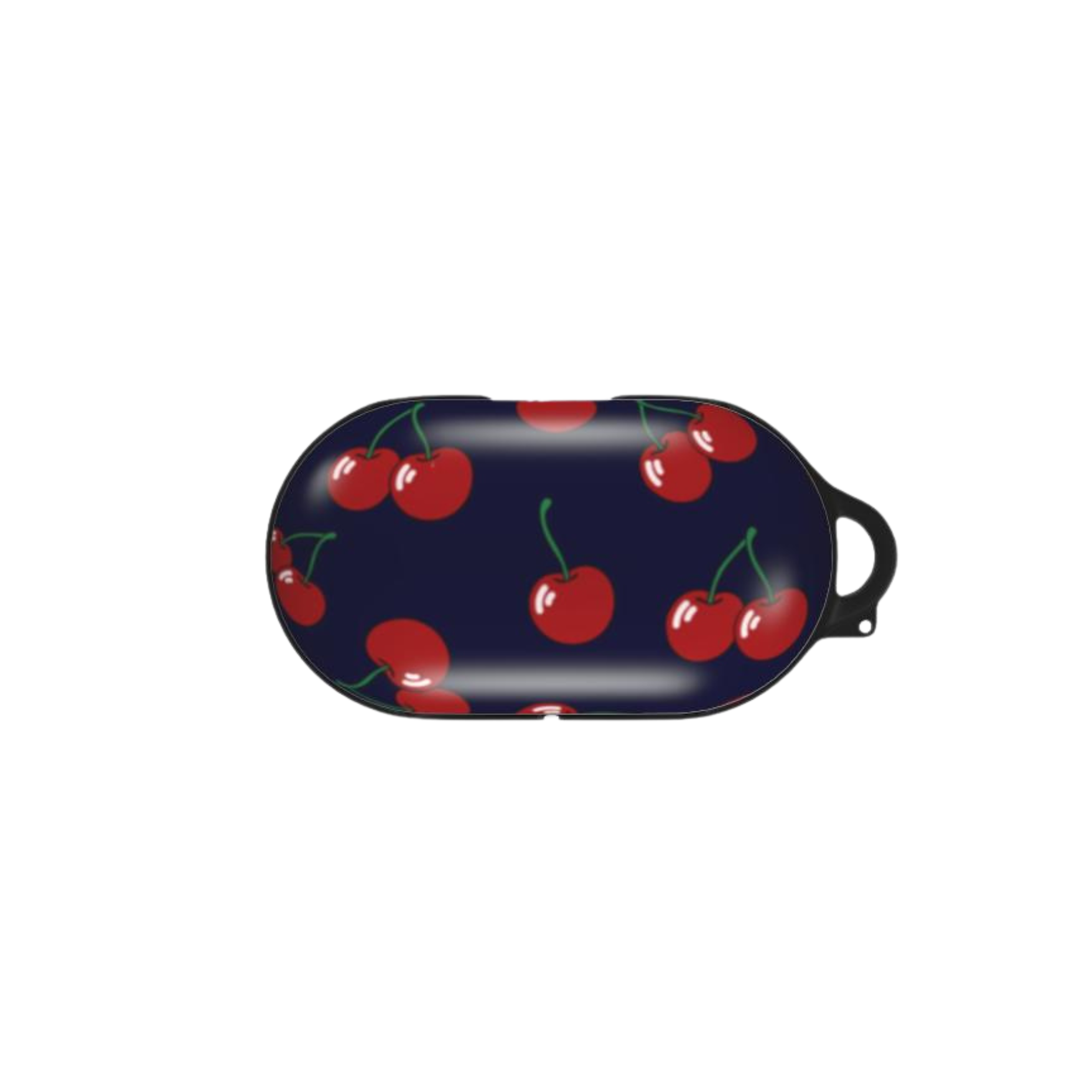 Small rectangular tray with cherry pattern on a white background