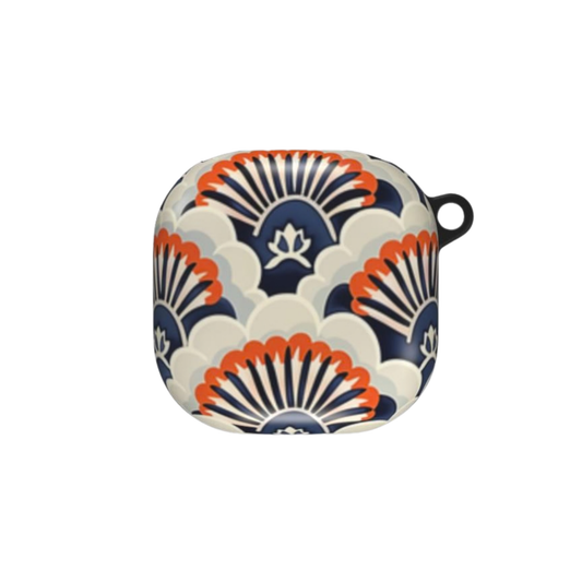 Decorative case with a floral pattern on a white background