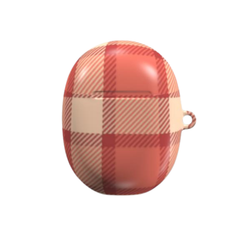 Plaid patterned case on a white background