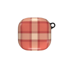Plaid patterned case on a white background