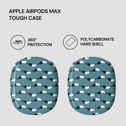 Tough case for Apple AirPods Max with 360-degree protection and polycarbonate hard shell features.