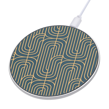 Gold on Teal | Wireless Charger