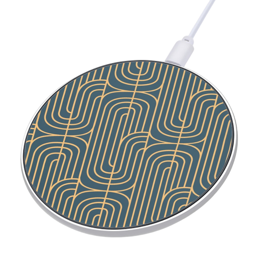Gold on Teal | Wireless Charger