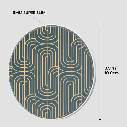 Gold on Teal | Wireless Charger