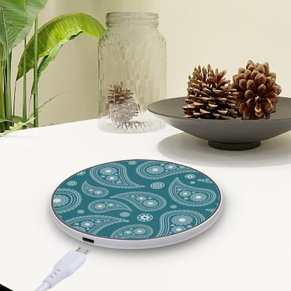 Teal Paisley | Wireless Charger