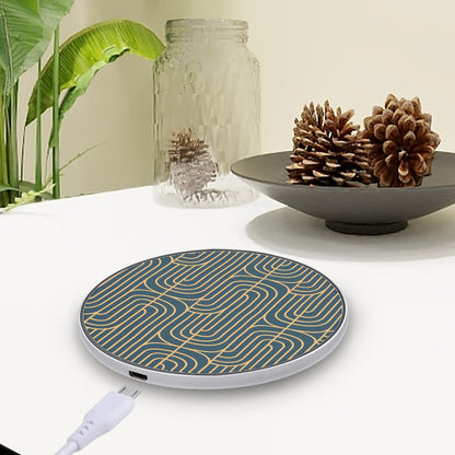Gold on Teal | Wireless Charger