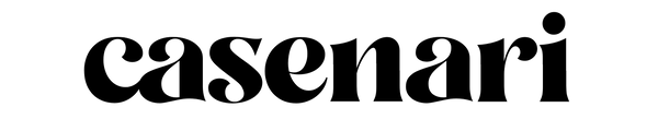 Black 'casenari' logo on a white background