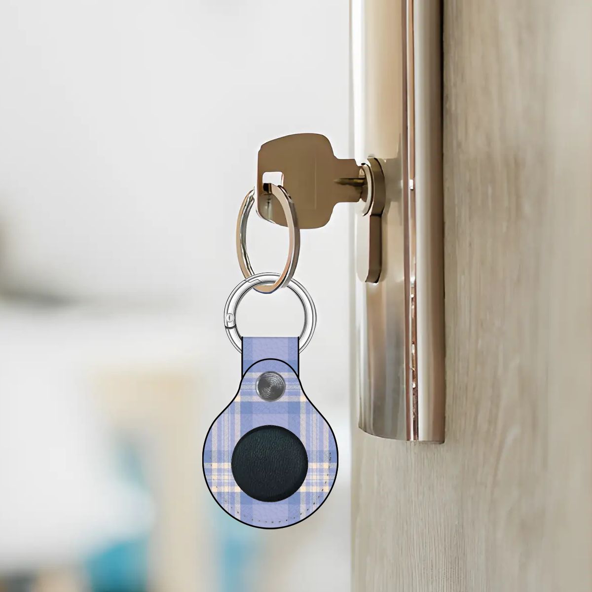 Bluebell Plaid | Airtag Holder