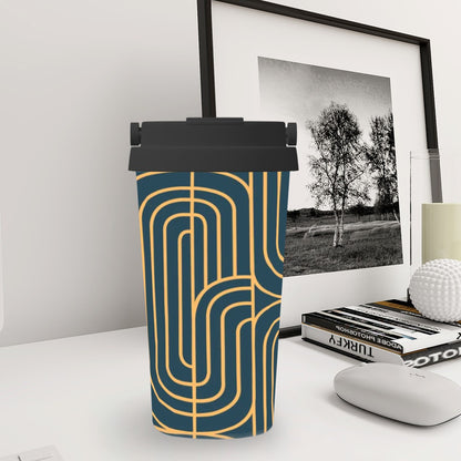 Gold on Teal | Insulated Travel Mug