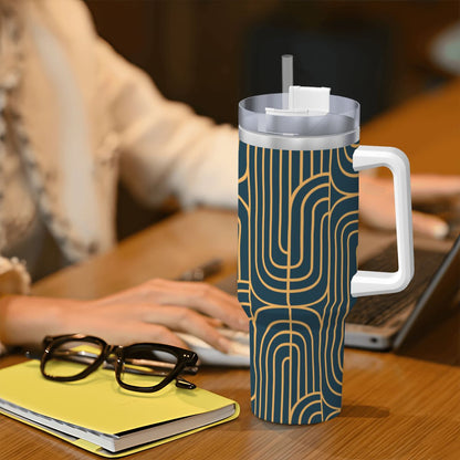 Gold on Teal | Large Tumbler